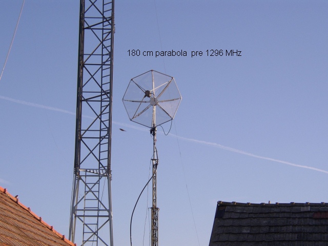 1.8 m dish for 1296 MHz